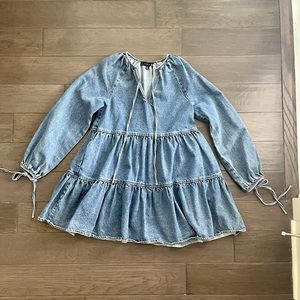 Denim Babydoll Dress